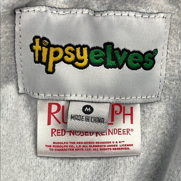 NWT Tipsy Elves Fair Isle Rudolph Jumpsuit Cozy Onesie Deer Christmas Sz M - Picture 8 of 13